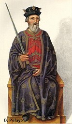 Pelayo, primer rey asturiano de la Reconquista cristiana espaola